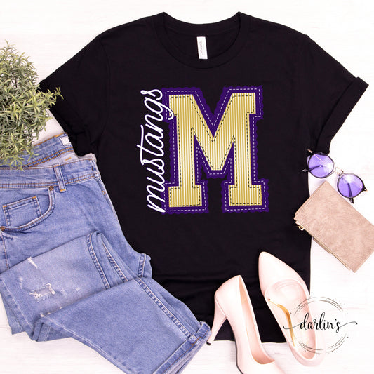 The Prepster - M Mustangs Purple Vegas Gold