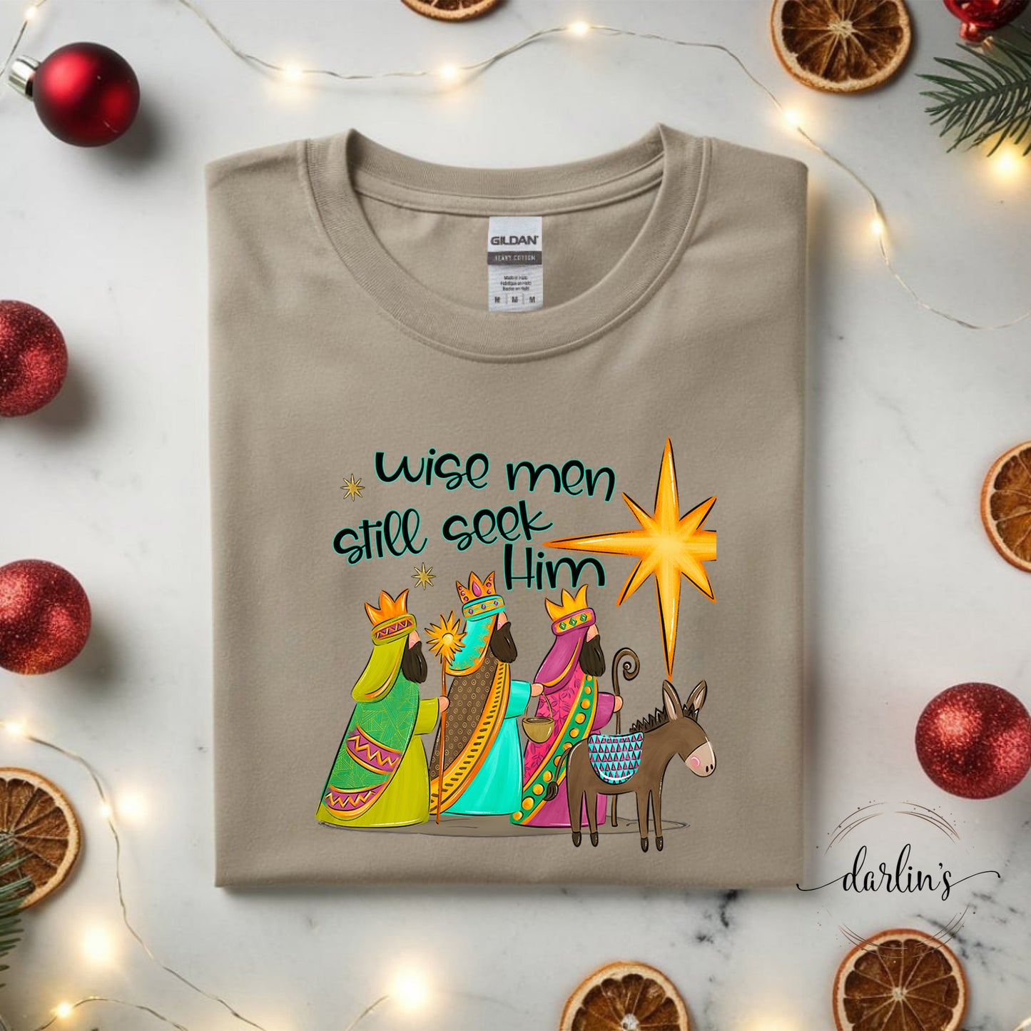Wise Men Still Seek Him No Glow Stars Shirt