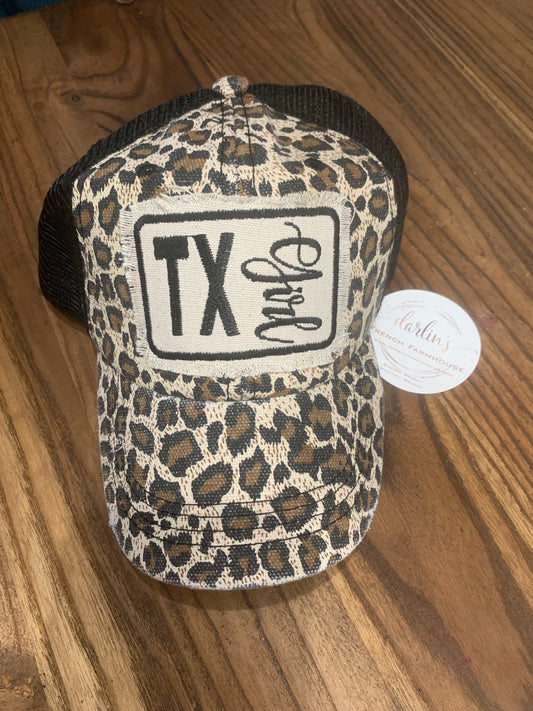 TX Girl Leopard Hat