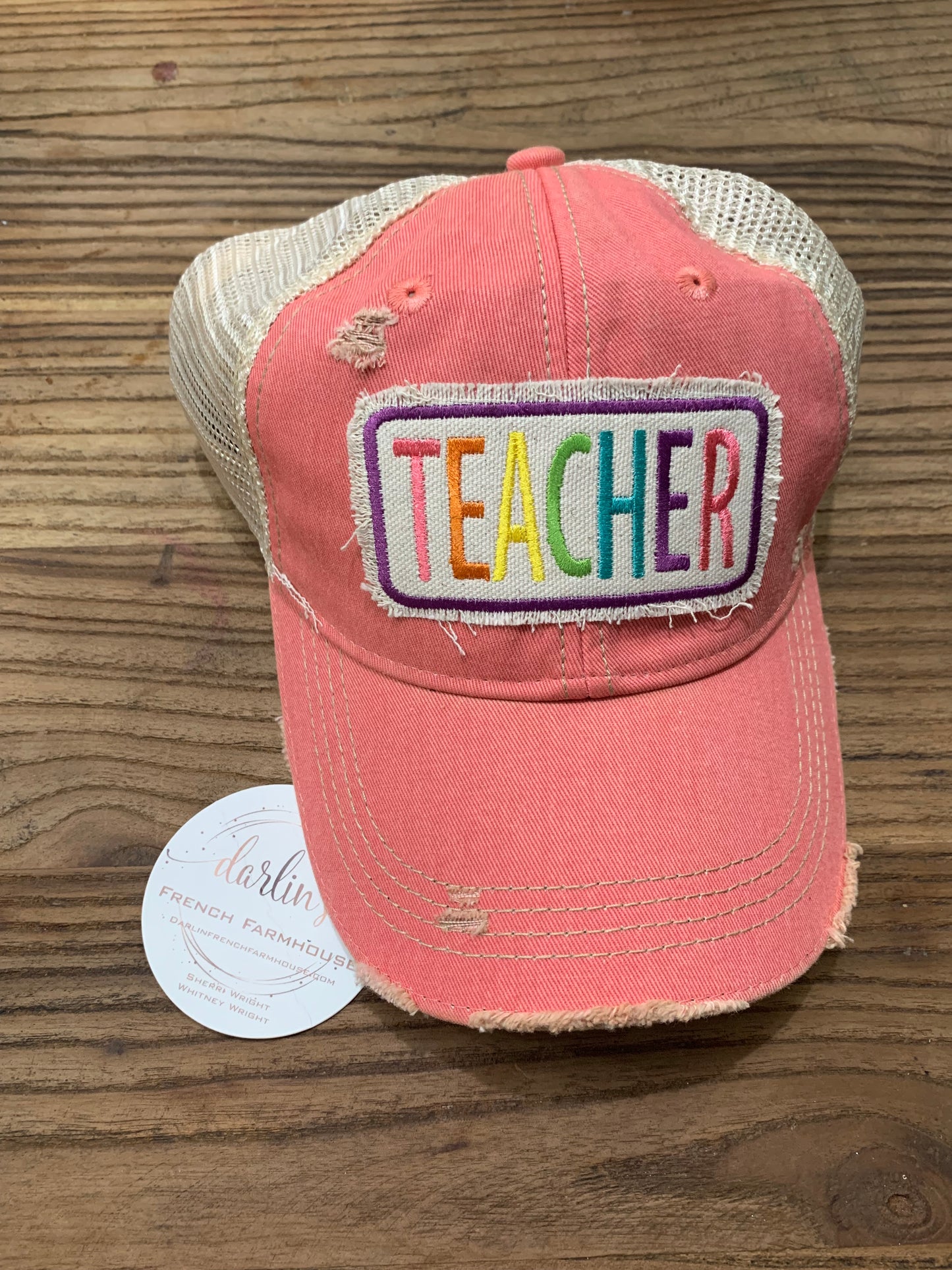 Teacher Pink Hat
