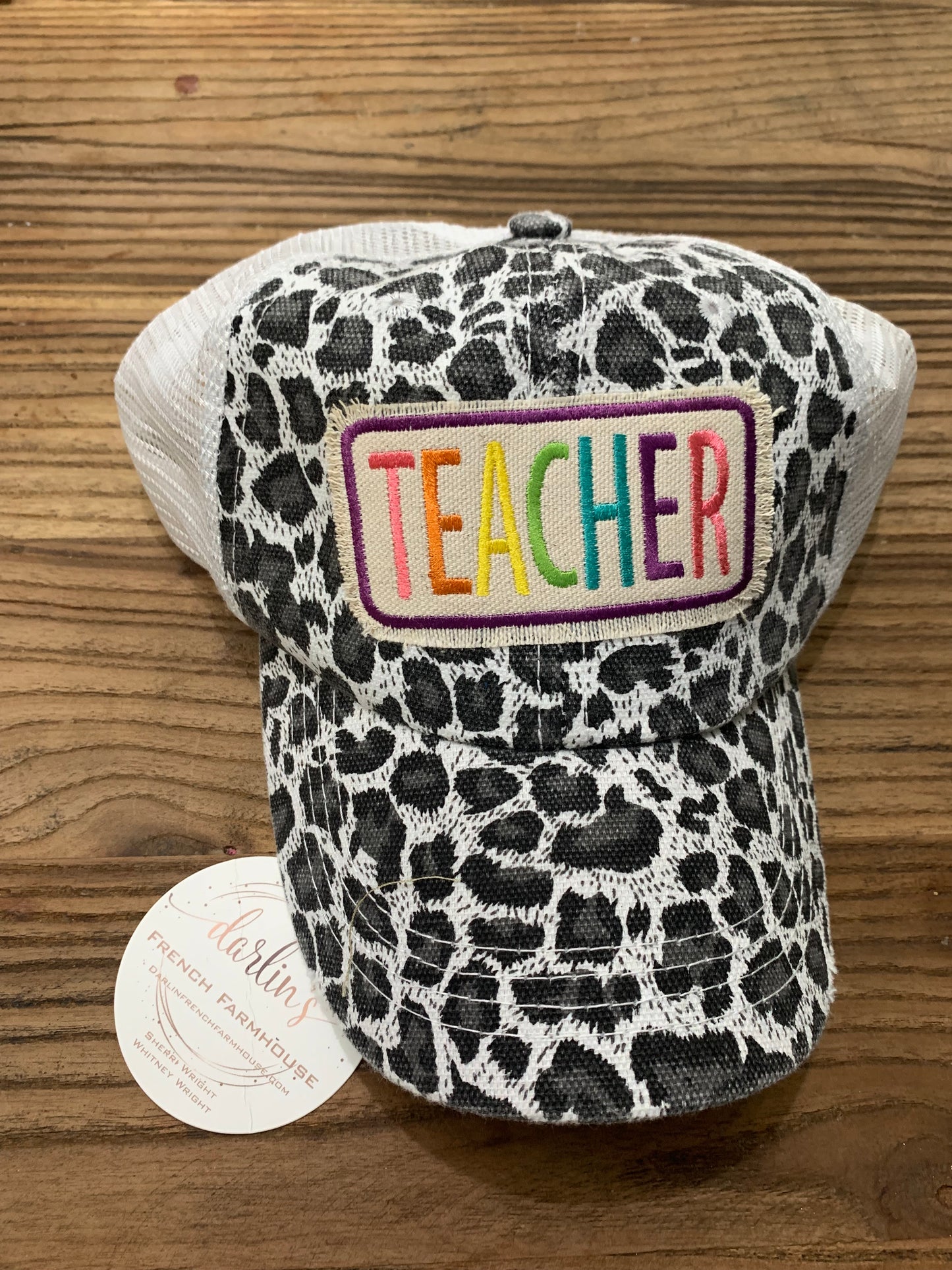 Teacher Leopard Hat