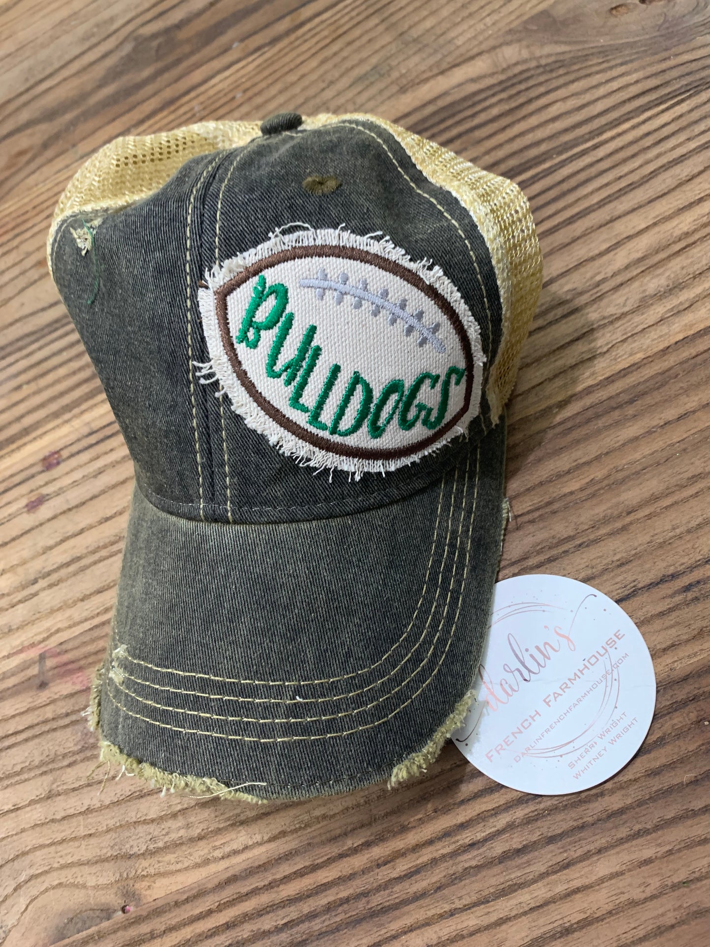 Black Bulldogs Football Hat