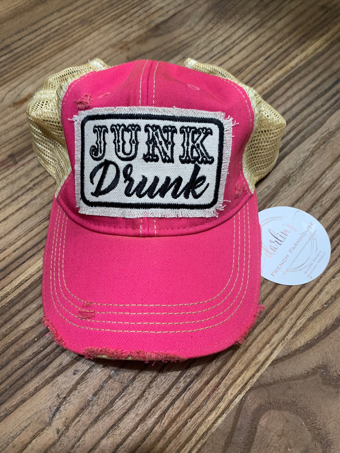 Junk Drunk Pink Hat