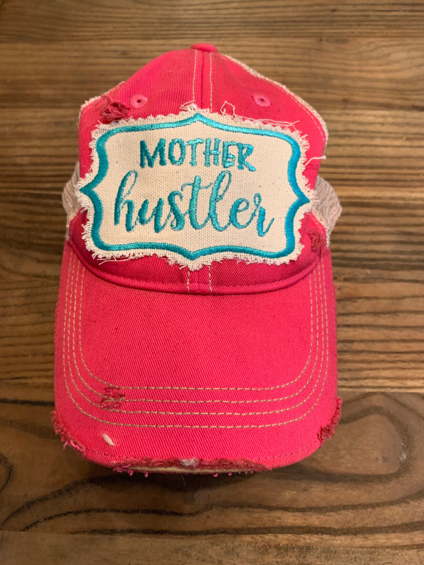 Mother Hustler on Hot Pink Hat