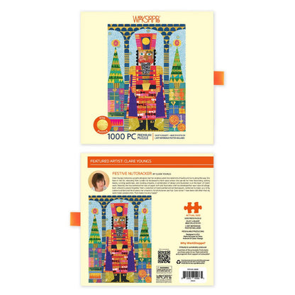 Festive Nutcracker Gold Foil 1000 Piece Holiday Puzzle