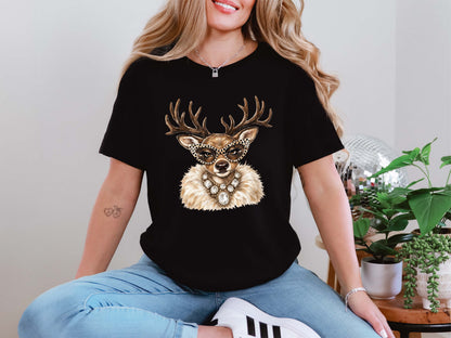 Glam Reindeer Fur Shirt
