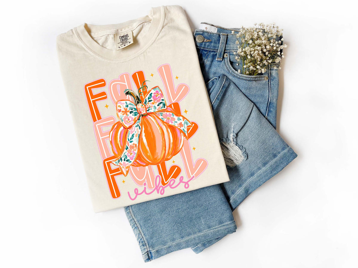 Fall Vibes With Pumpkin Shirt