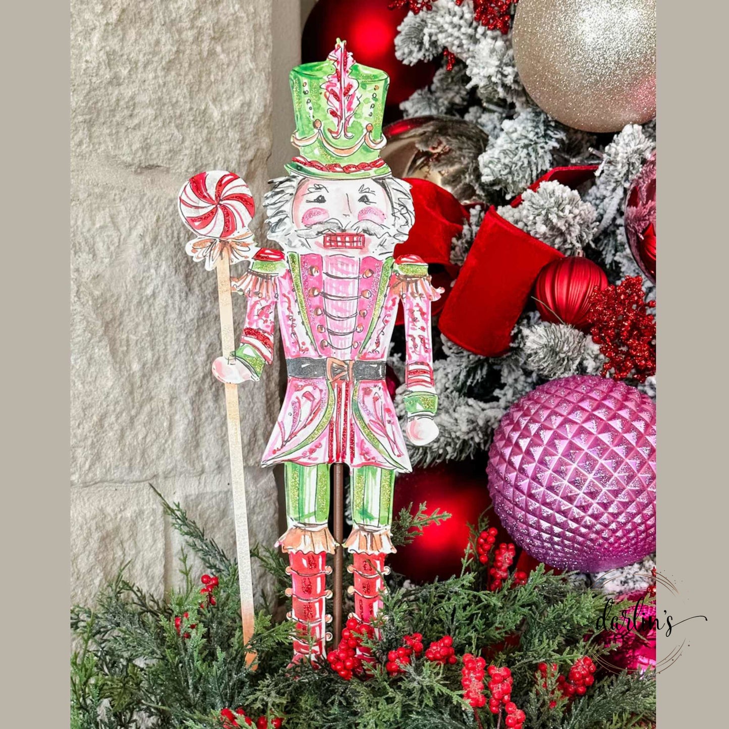 Becks Pink Nutcracker Stake