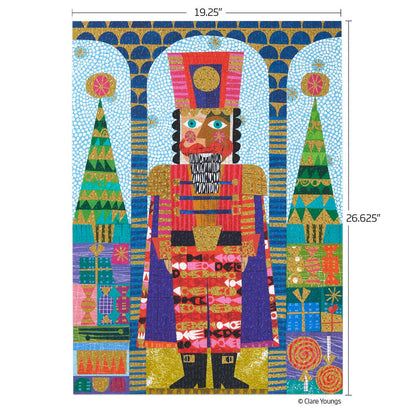 Festive Nutcracker Gold Foil 1000 Piece Holiday Puzzle