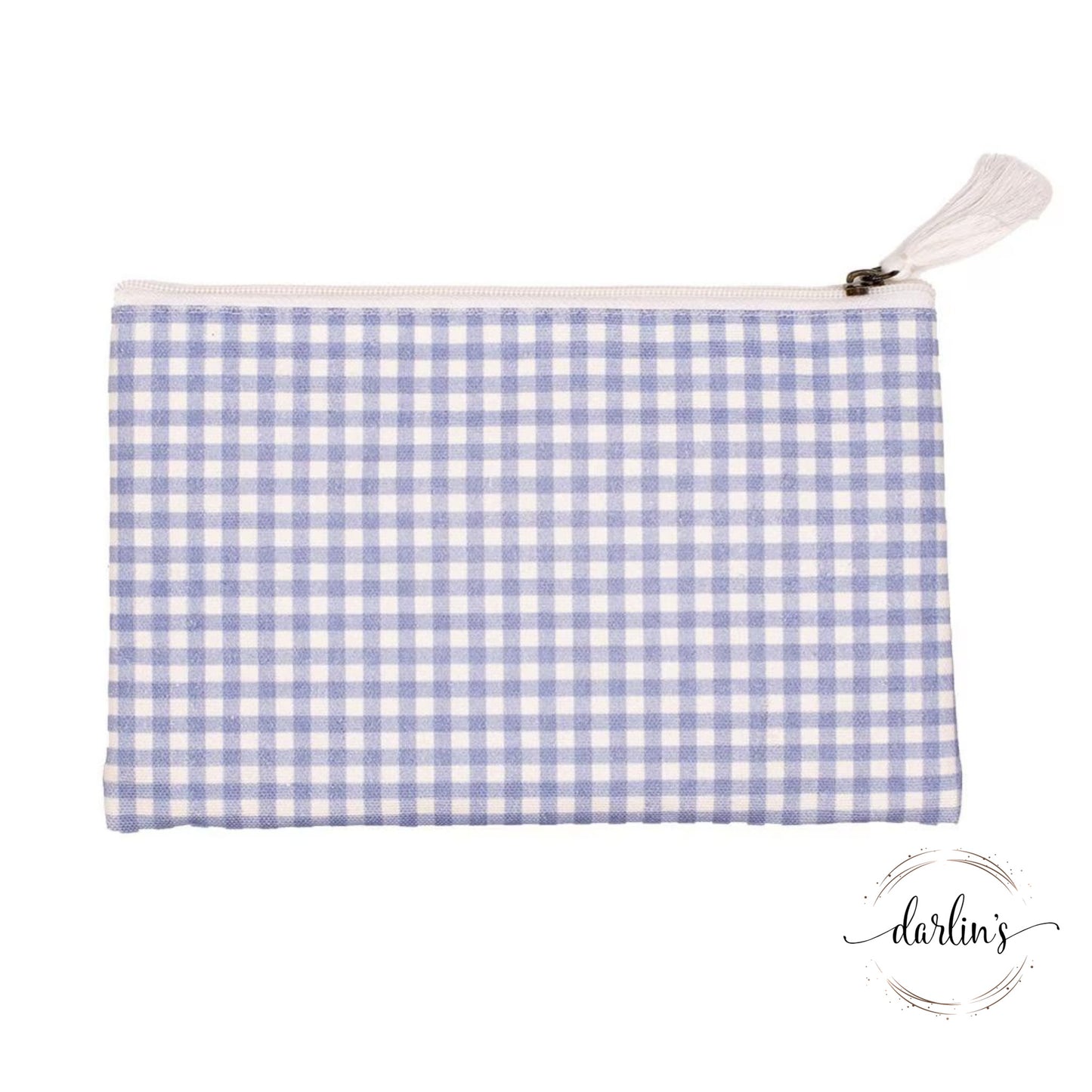 Gingham Cosmetic Bag