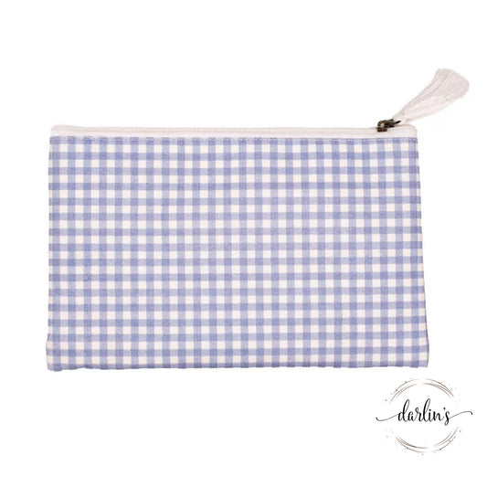 Gingham Cosmetic Bag