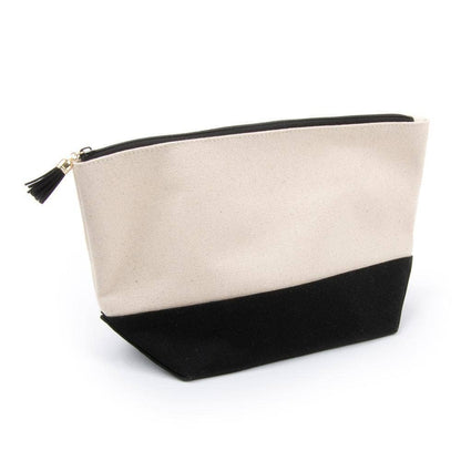 Canvas Cosmetic Pouch - Monogrammed