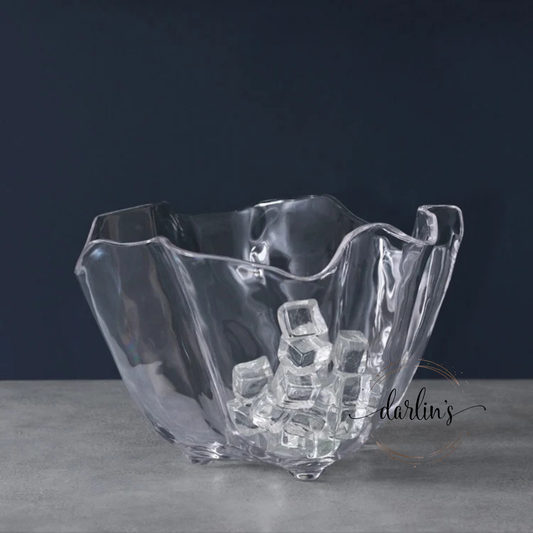 Ice Bucket Clear - Acrylic - Monogram Initial