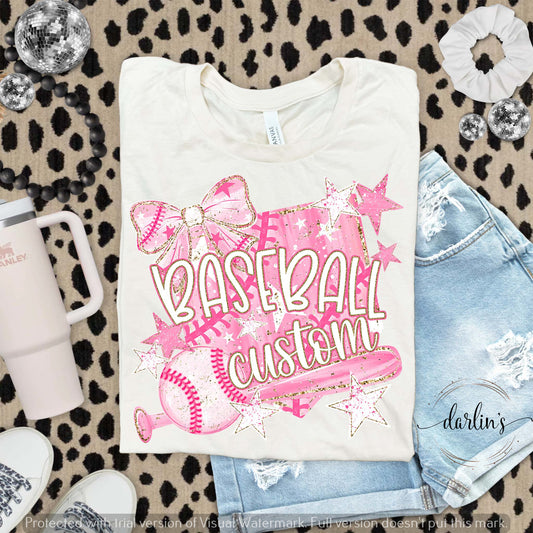 Baseball Family Name Customizable Shirt