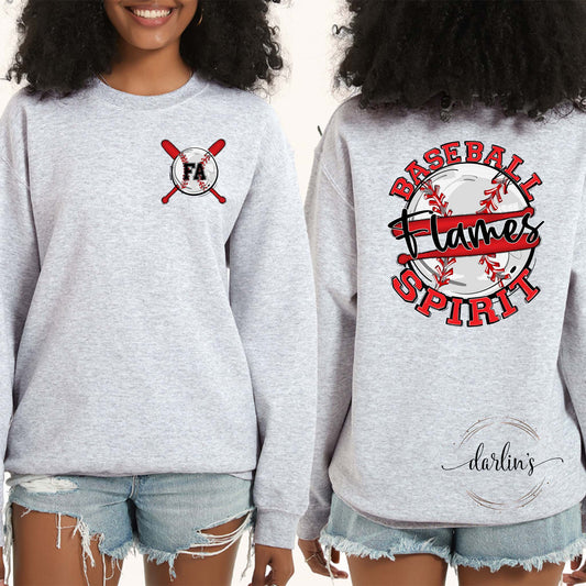 Baseball Spirit FA Flames - Back With Pocket Shirt