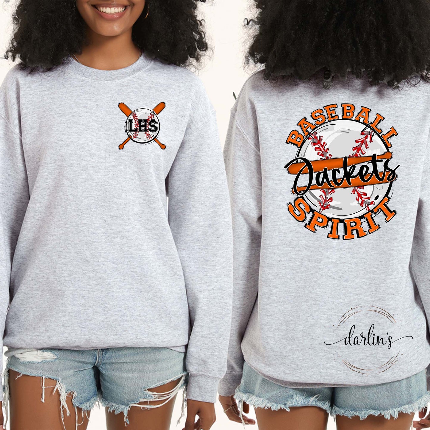 Baseball Spirit LHS Jackets - Back With Pocket Shirt