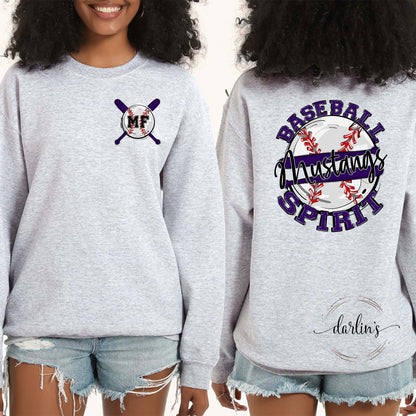 Baseball Spirit MF Mustangs - Back With Pocket Shirt