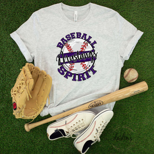Baseball Spirit Mustangs Shirt