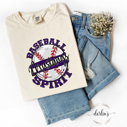 Baseball Spirit Mustangs Shirt