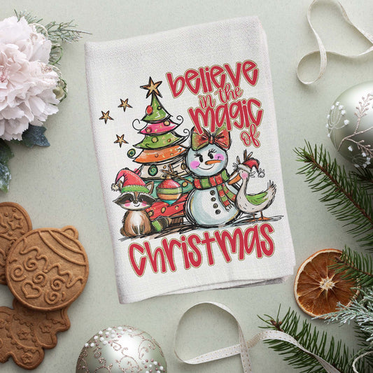 Believe In The Magic Of Christmas - Tea Towel