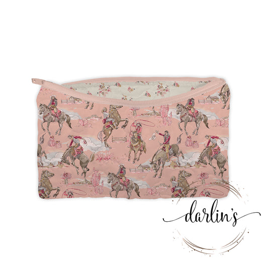 Makeup Bag - Small - Birdie Rose - Monogrammed