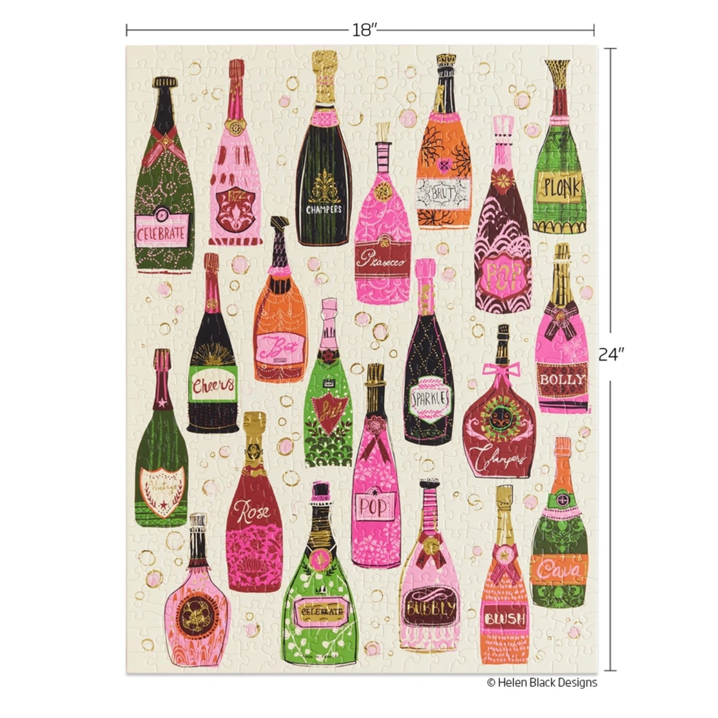 Bubble Pop Fiz 500 Piece Christmas Puzzle