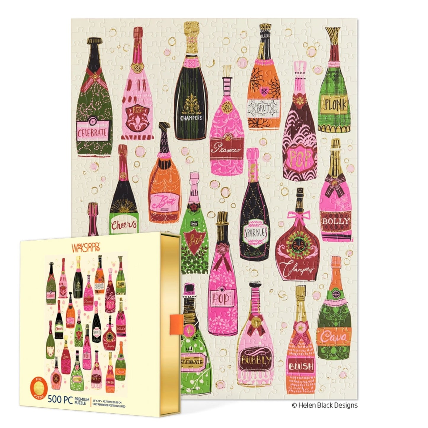 Bubble Pop Fiz 500 Piece Christmas Puzzle