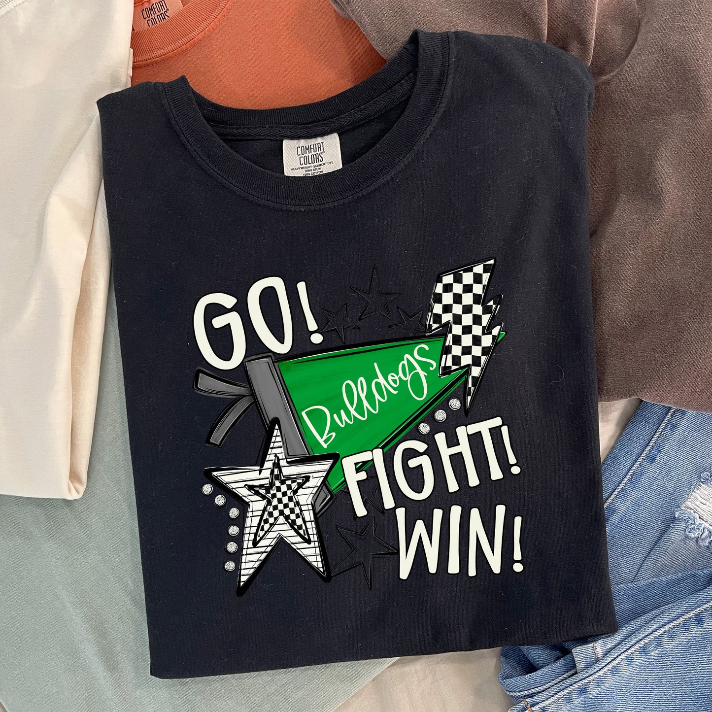 Bulldogs - Go Fight Win Pennants Shirt