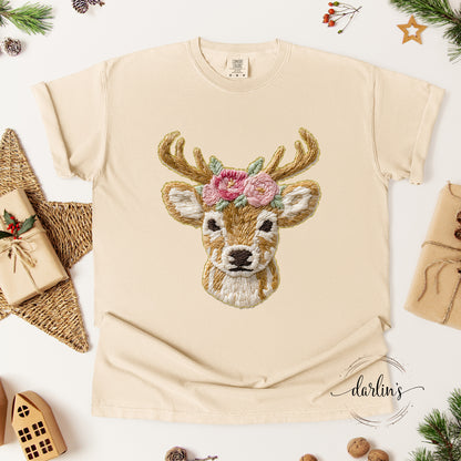 French Knot Deer Shirt
