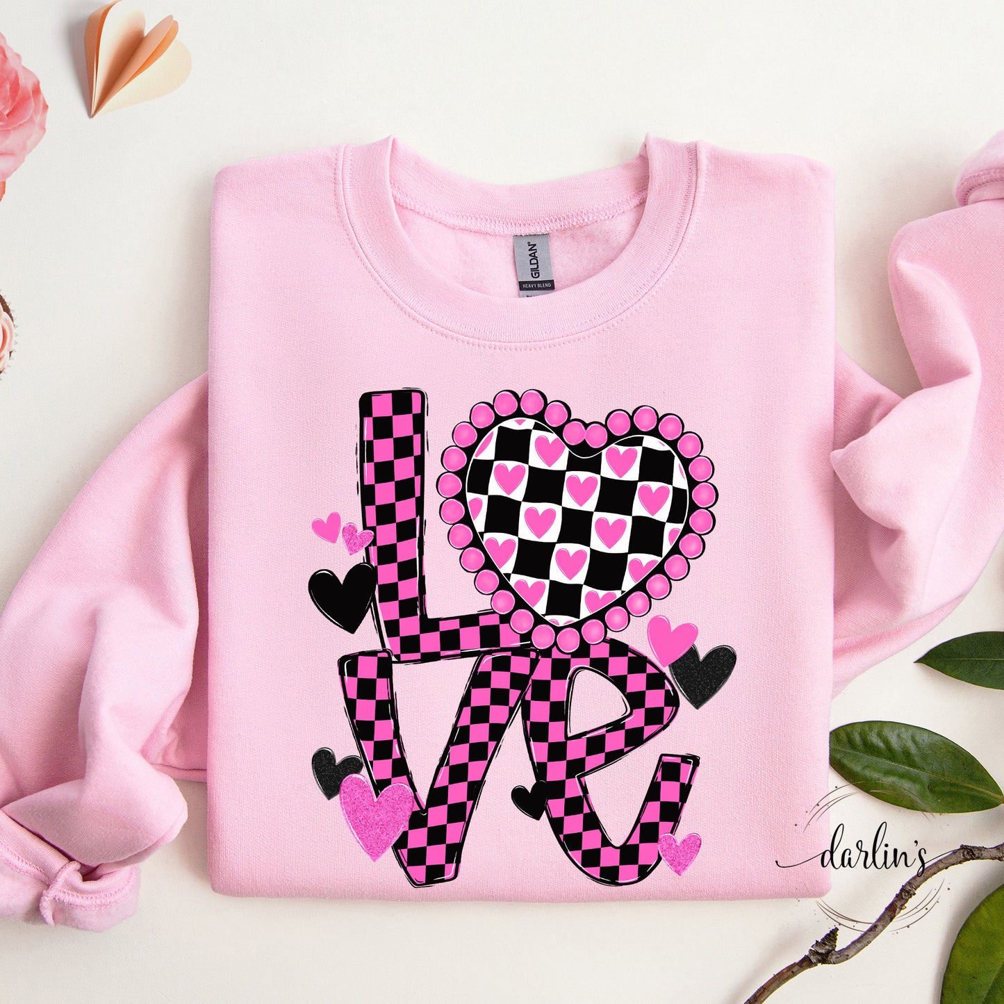 Checkered Love Shirt