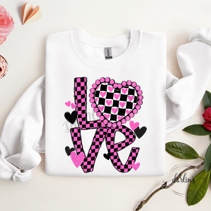 Checkered Love Shirt