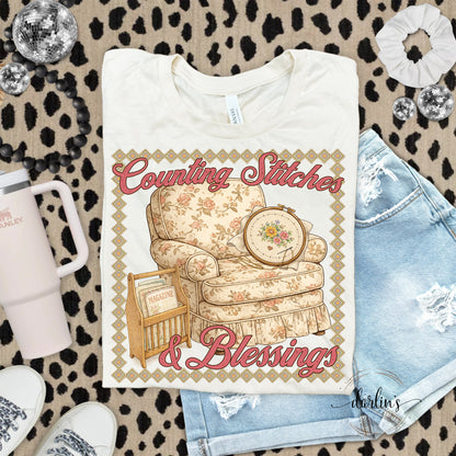 Counting Stitches And Blessings Shirt