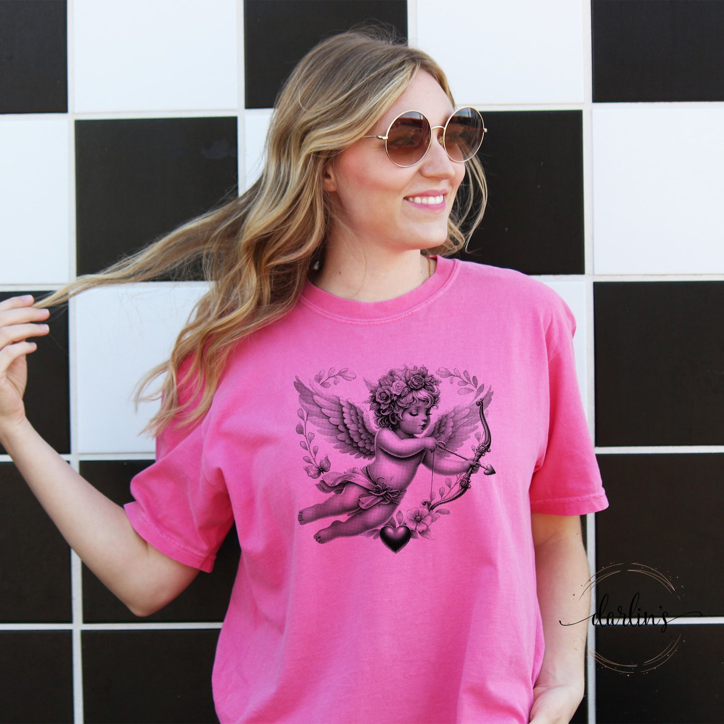 Cupid Halftone Heavier Black Dots Shirt