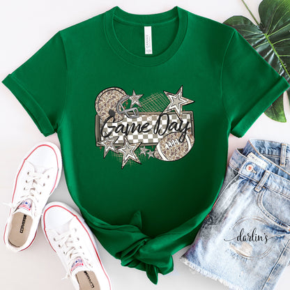 Camo Football Name Plate - Game Day