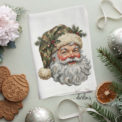 Camo Santa Kitchen Towel