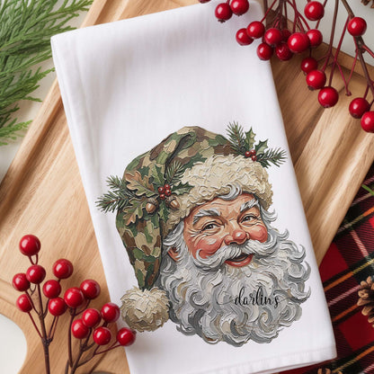 Camo Santa Kitchen Towel