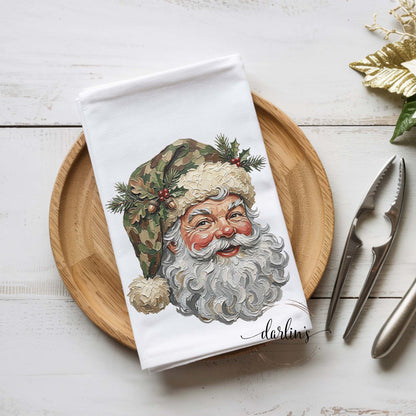 Camo Santa Kitchen Towel