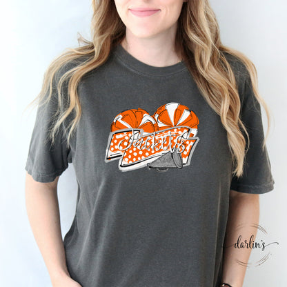 Cheer Banner Mascots - Mums The Word - Jackets - Orange Silver Shirt