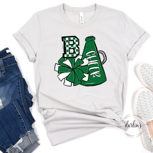 Cheer Pom And Megaphone - Kelly Green