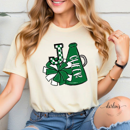 Cheer Pom And Megaphone - Kelly Green