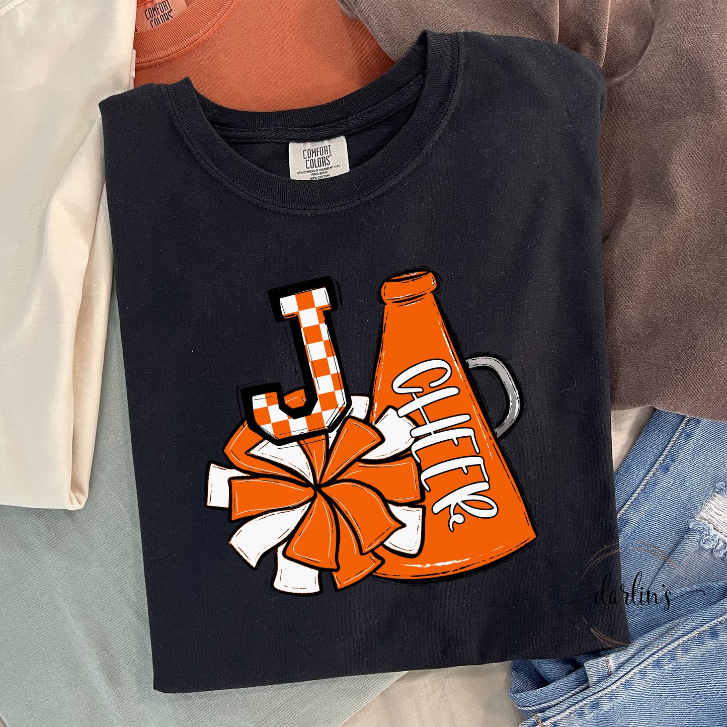 Cheer Pom And Megaphone - Orange