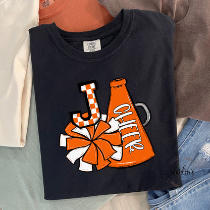 Cheer Pom And Megaphone - Orange