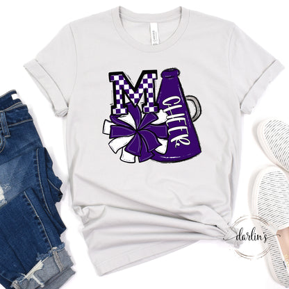 Cheer Pom And Megaphone - Purple