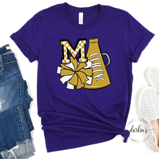 Cheer Pom And Megaphone - Vegas Gold