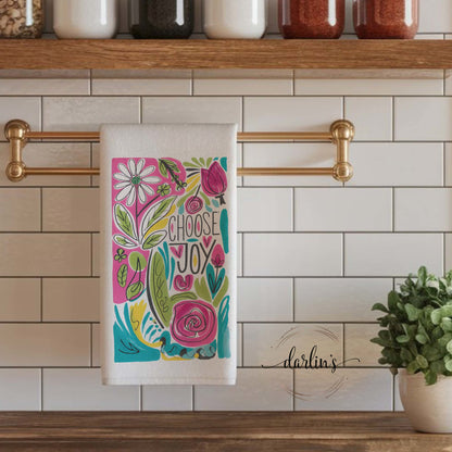 Choose Happy Kitchen Towel