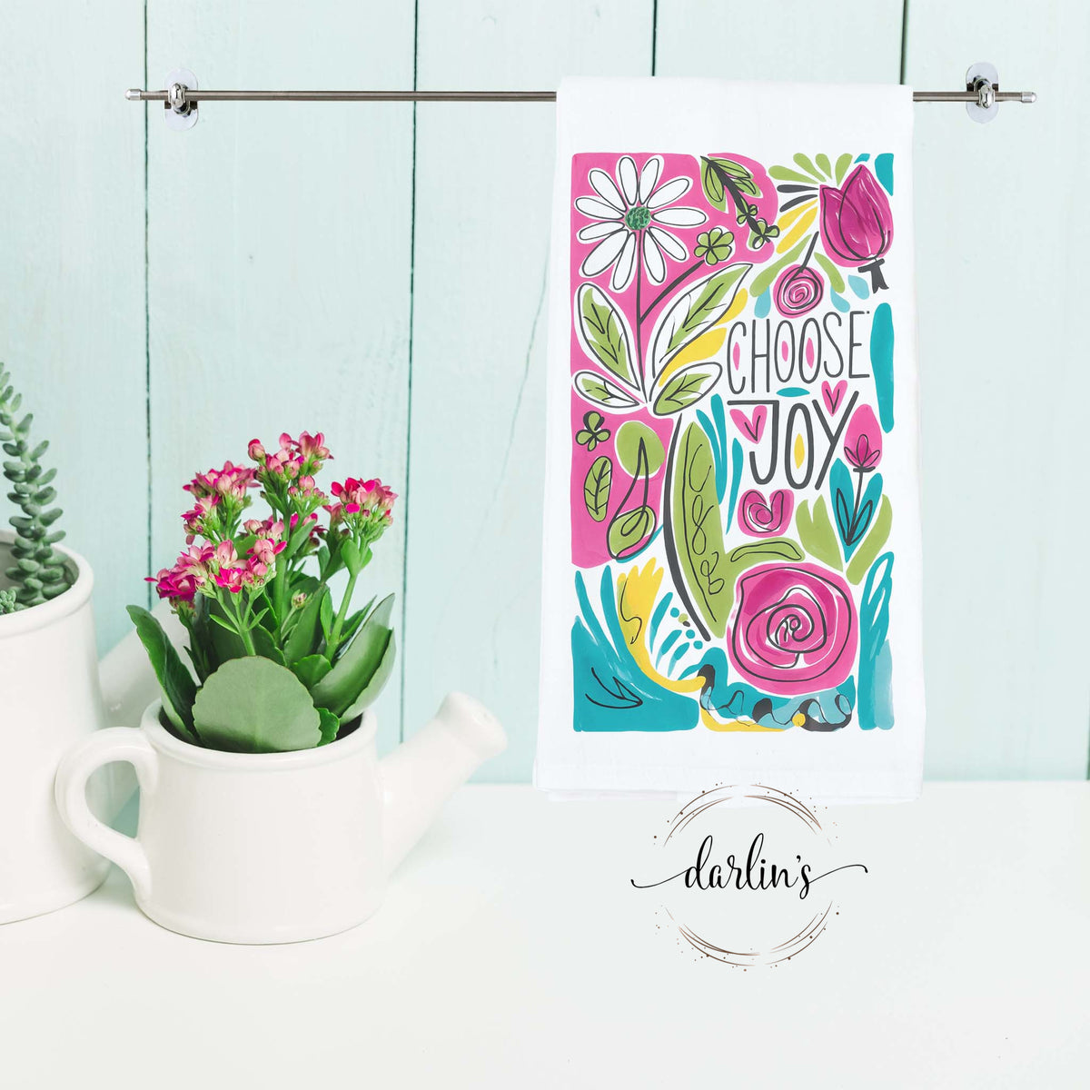 Choose Happy Kitchen Towel