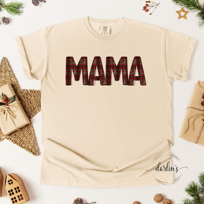 Christmas Plaid Mama Shirt