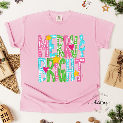 Colorful Merry And Bright Shirt
