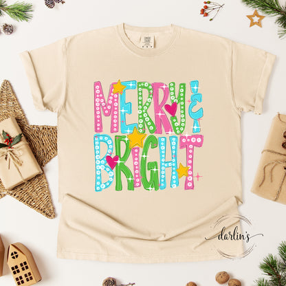 Colorful Merry And Bright Shirt