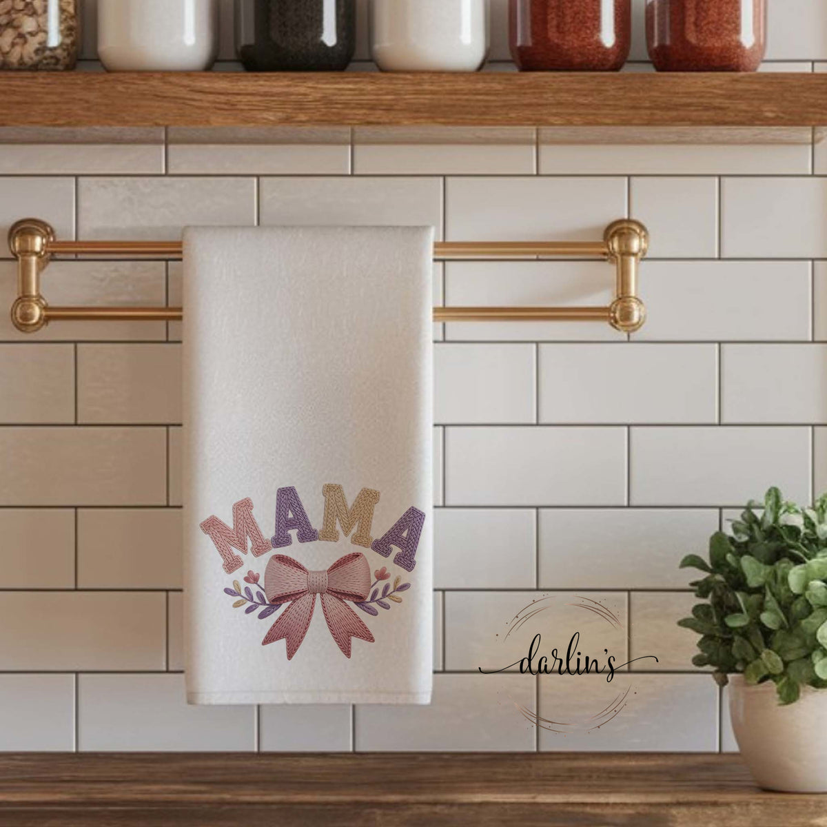 Coquette Mama Kitchen Towel